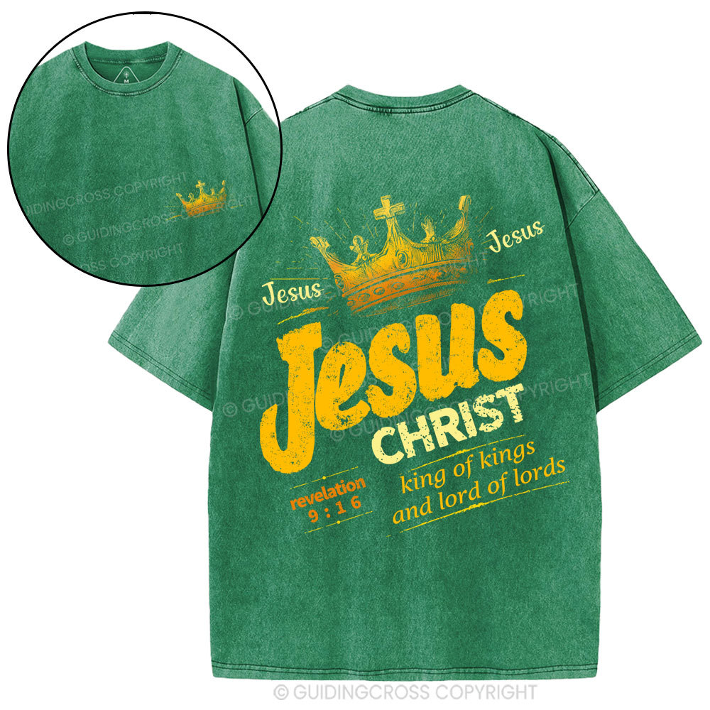 Jesus Christ Christian Washed T-Shirt