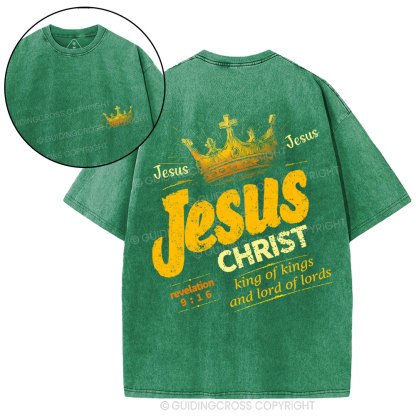 Jesus Christ Christian Washed T-Shirt