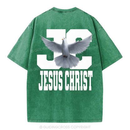 Jesus Christ Christian Washed T-Shirt
