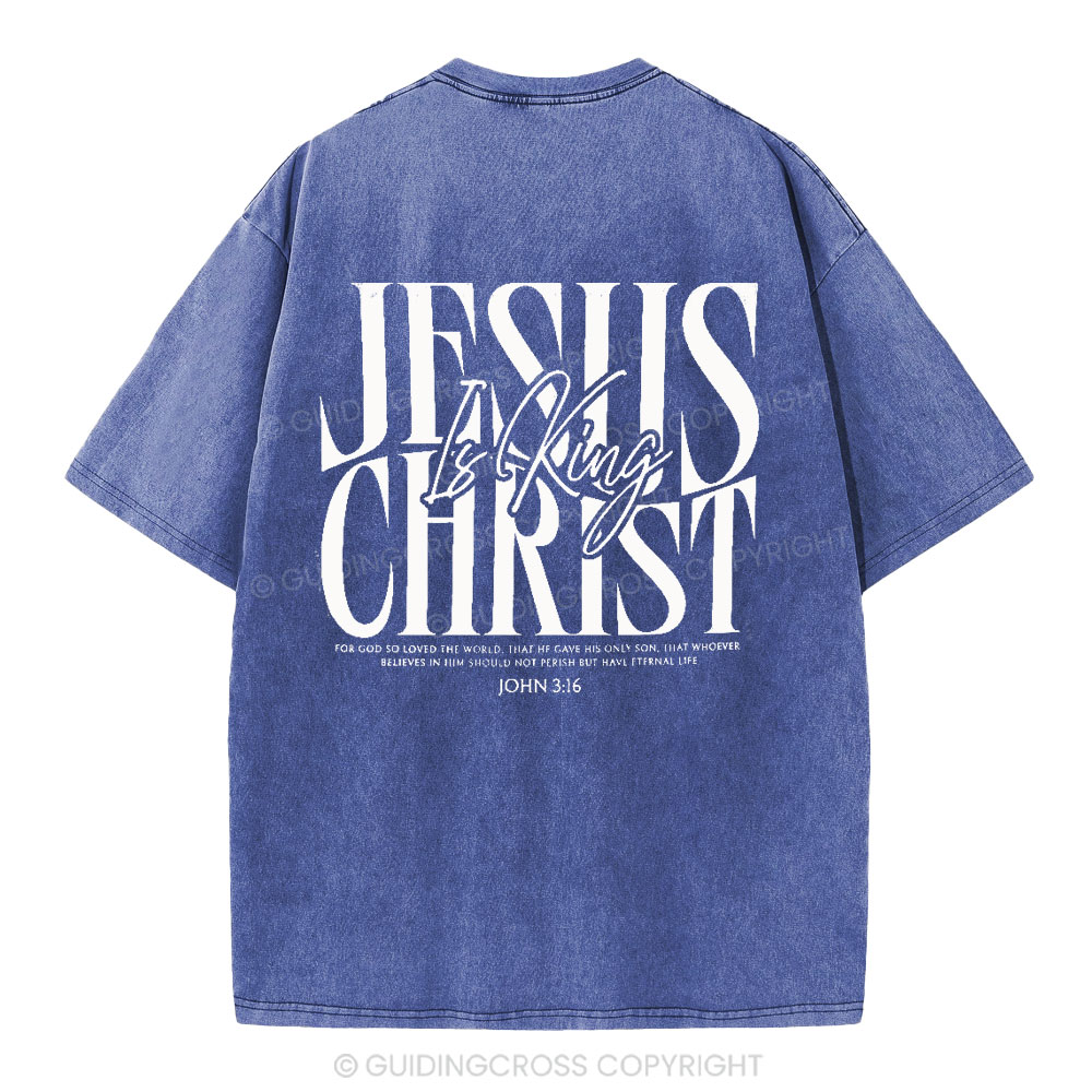Jesus Christ Christian Washed T-Shirt