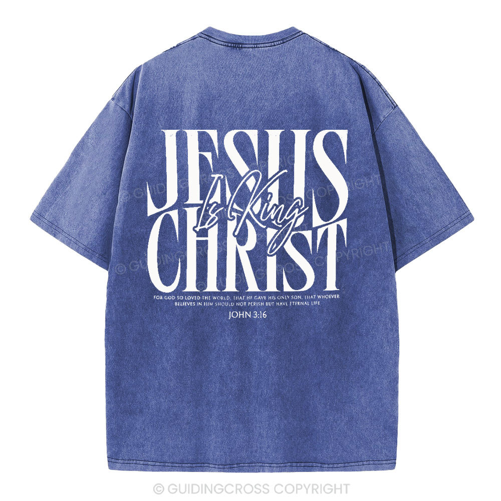 Jesus Christ Christian Washed T-Shirt