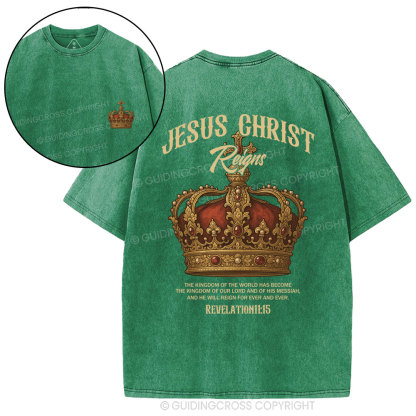 Jesus Christ Christian Washed T-Shirt