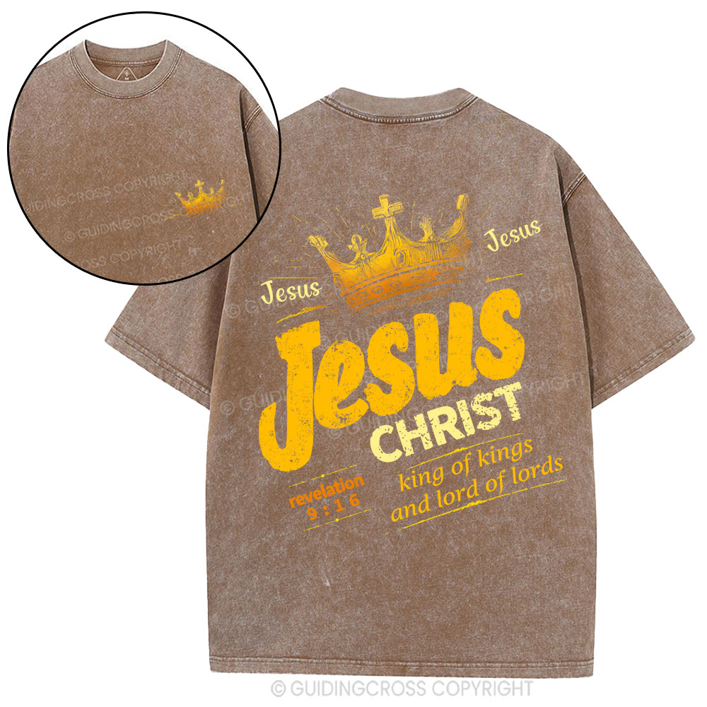 Jesus Christ Christian Washed T-Shirt