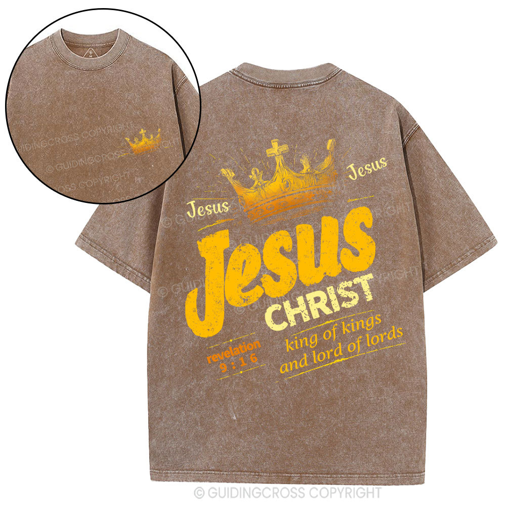 Jesus Christ Christian Washed T-Shirt