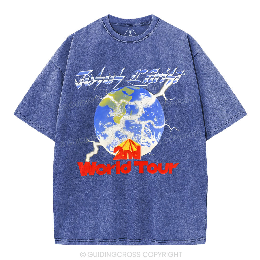 Double-sided sample washed T-Shirt Sale - GuidingCross