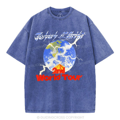 Jesus Christ Christian Washed T-Shirt