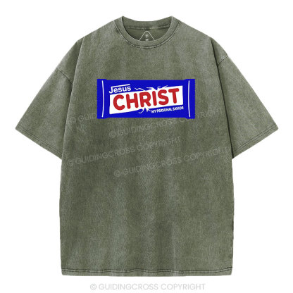 Jesus Christ Christian Washed T-Shirt