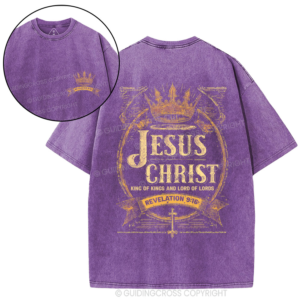 Jesus Christ Christian Washed T-Shirt