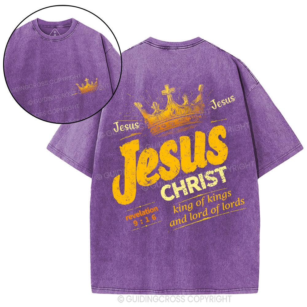 Jesus Christ Christian Washed T-Shirt