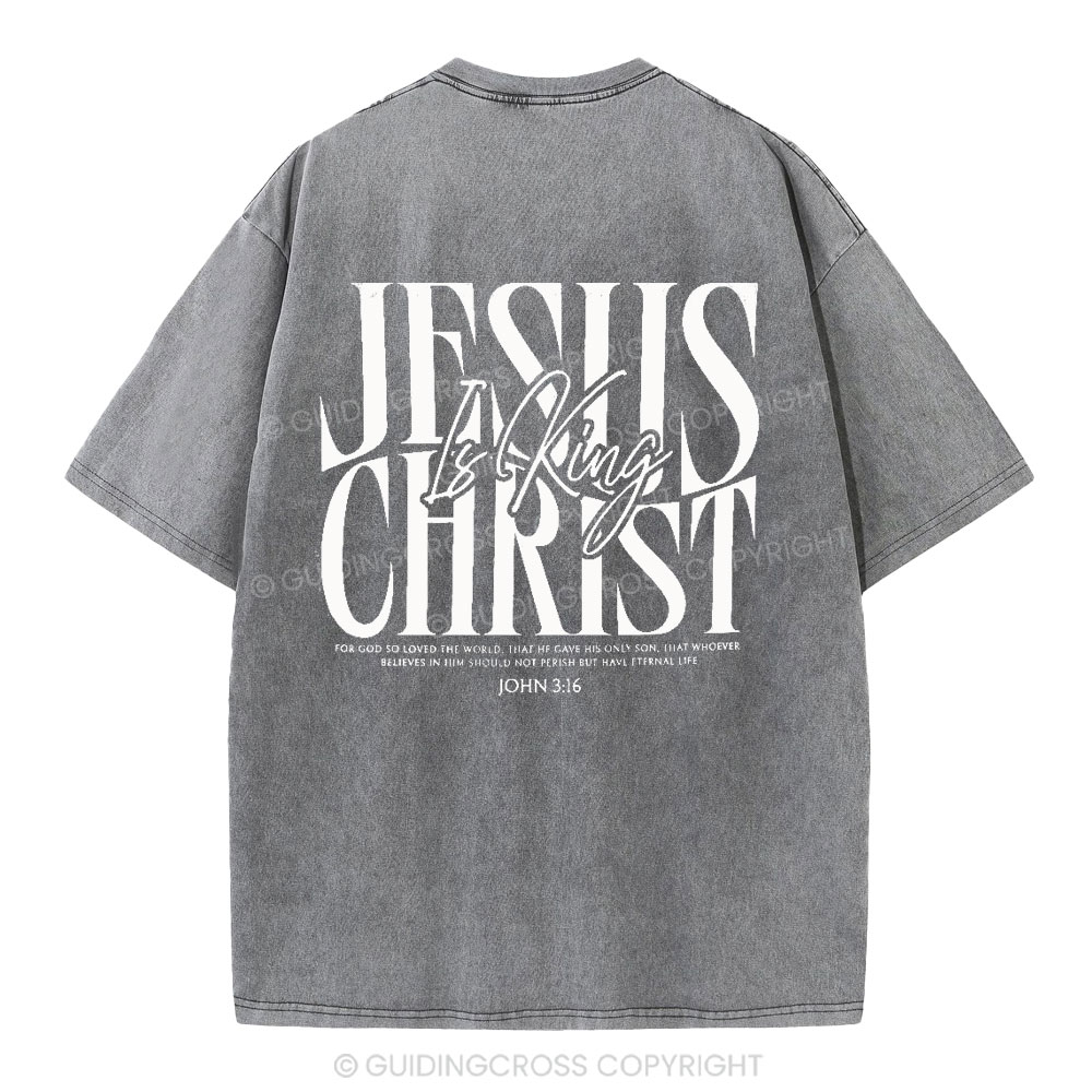 Jesus Christ Christian Washed T-Shirt