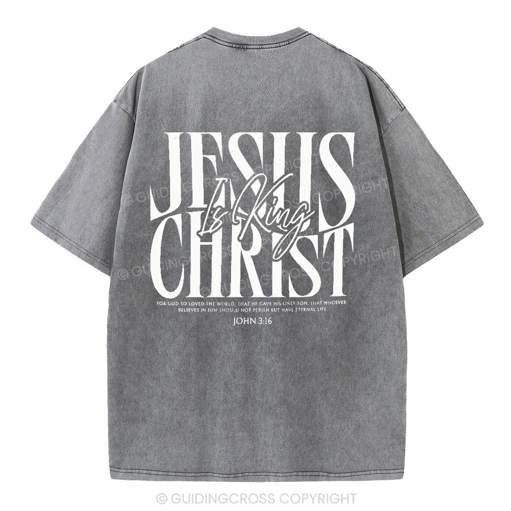 Jesus Christ Christian Washed T-Shirt
