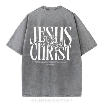 Jesus Christ Christian Washed T-Shirt