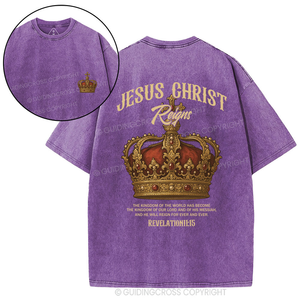 Jesus Christ Christian Washed T-Shirt