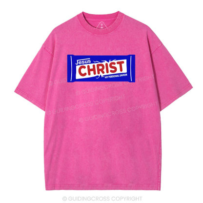 Jesus Christ Christian Washed T-Shirt