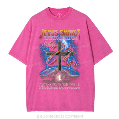 Jesus Christ Christian Washed T-Shirt