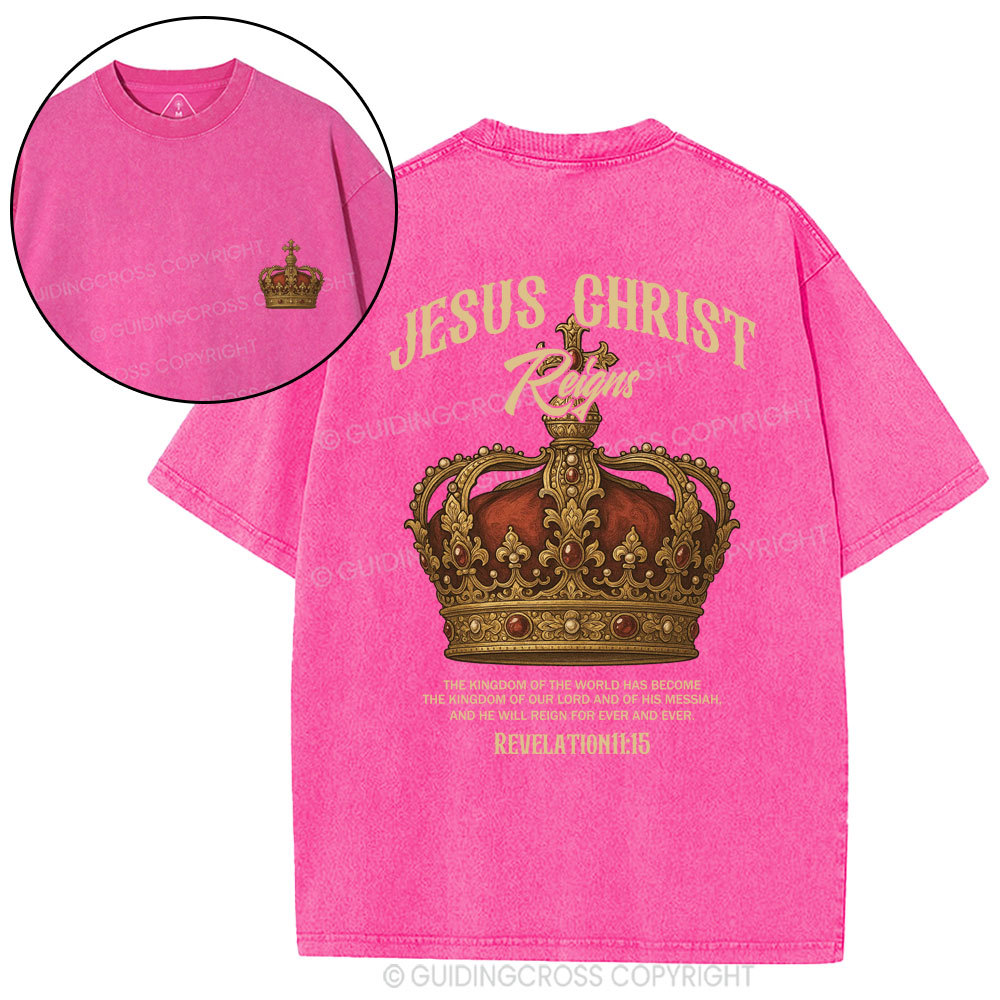 Jesus Christ Christian Washed T-Shirt