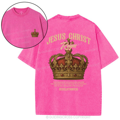 Jesus Christ Christian Washed T-Shirt