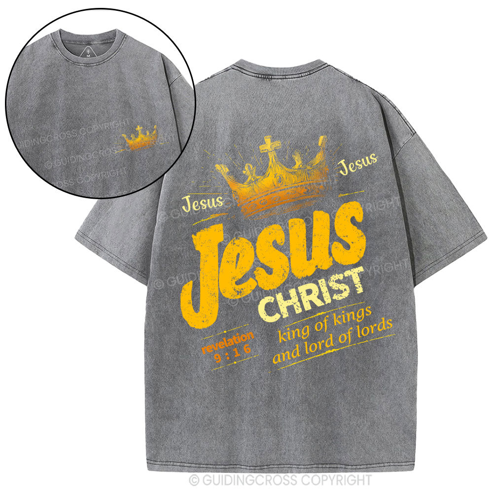 Jesus Christ Christian Washed T-Shirt