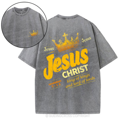 Jesus Christ Christian Washed T-Shirt