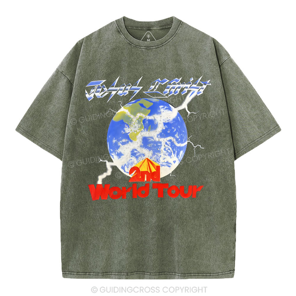 Jesus Christ Christian Washed T-Shirt