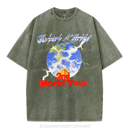 Jesus Christ Christian Washed T-Shirt