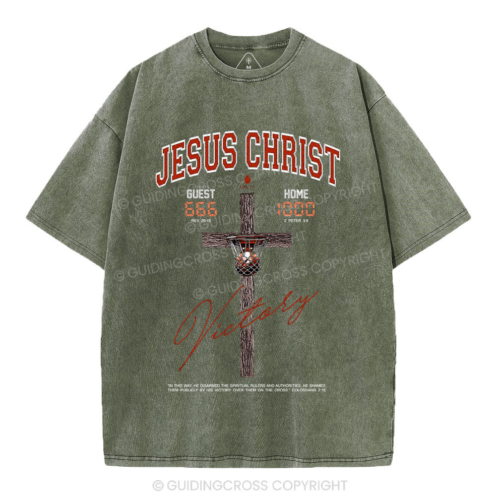 Jesus Christ Christian Washed T-Shirt