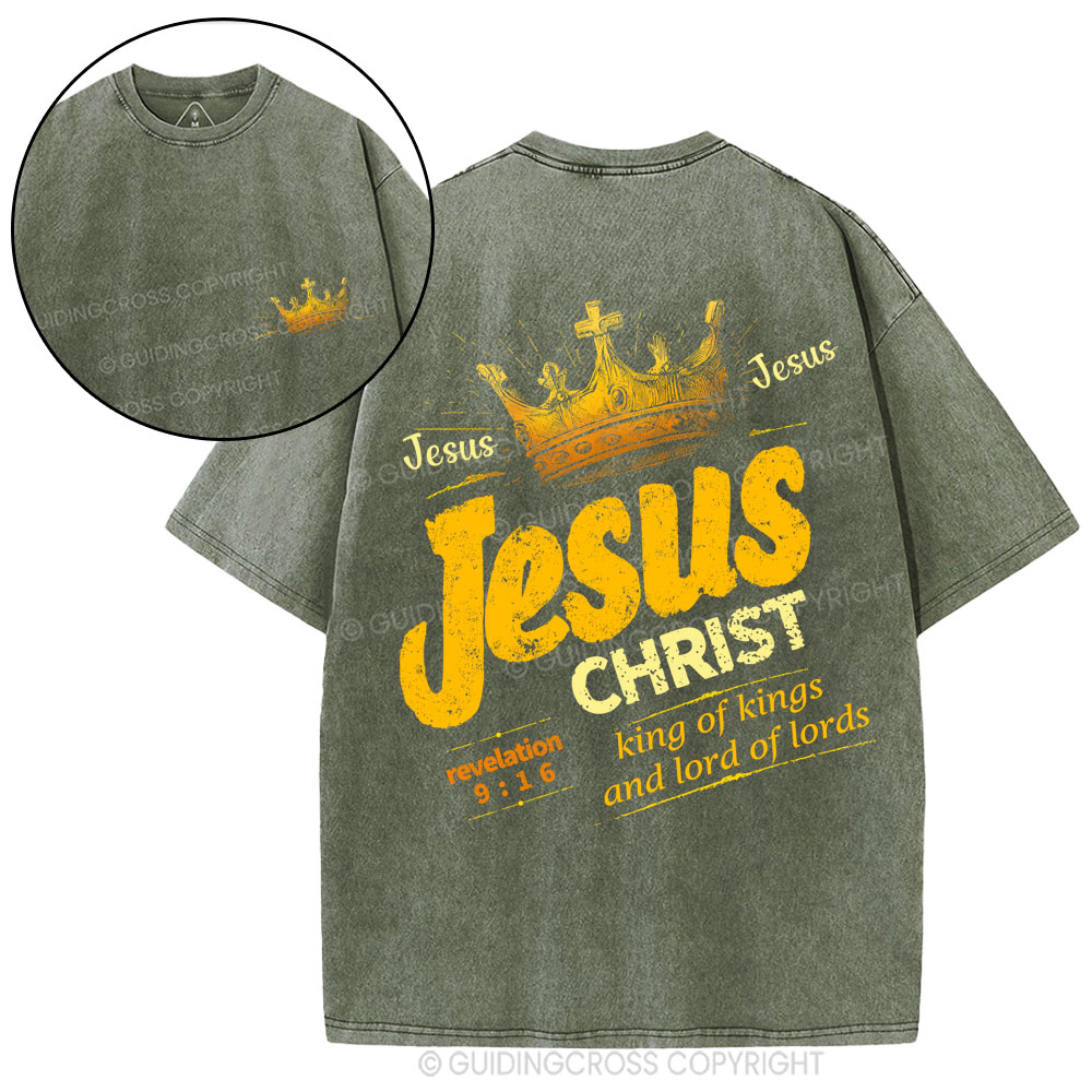 Jesus Christ Christian Washed T-Shirt