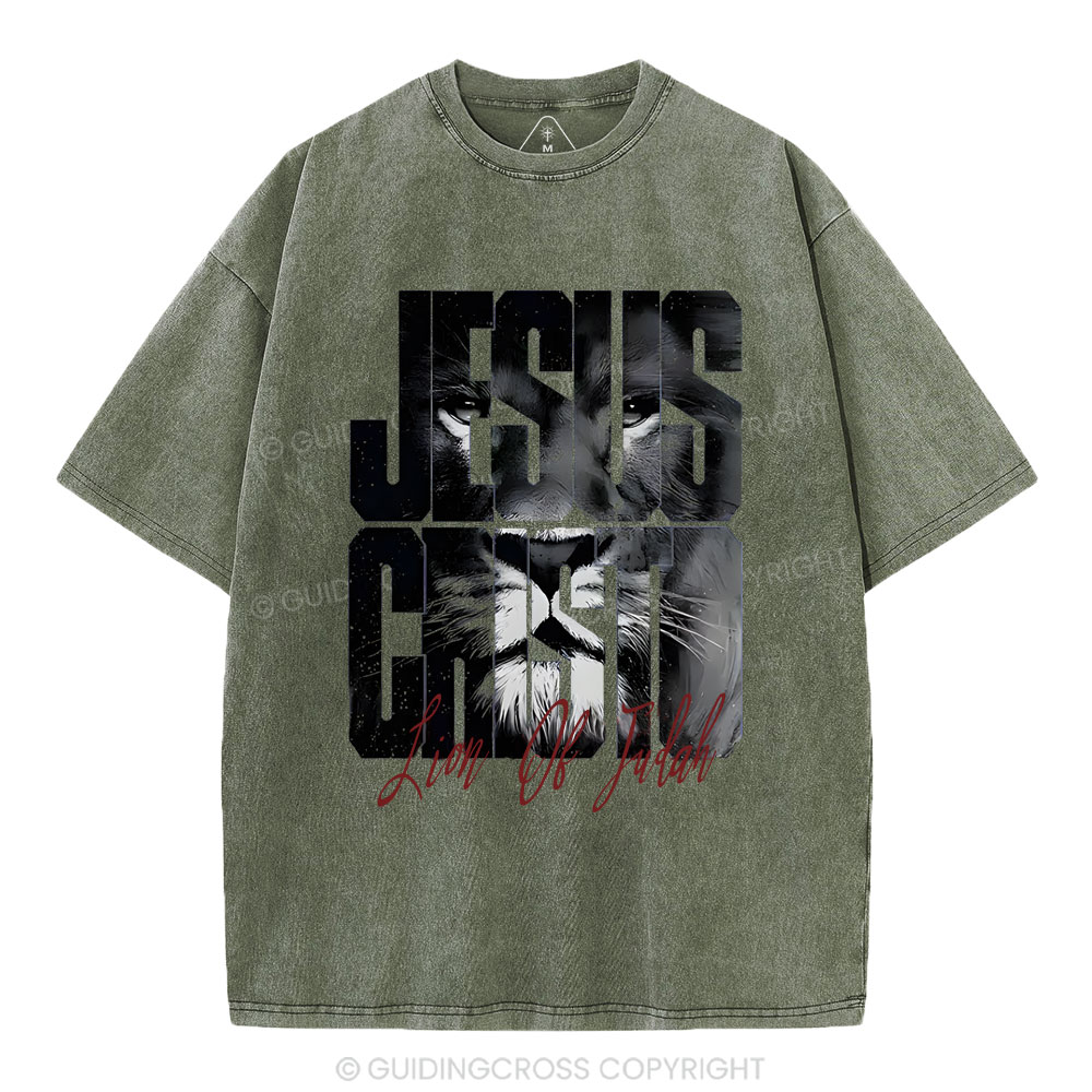 Jesus Christ Christian Washed T-Shirt