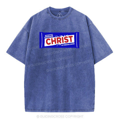 Jesus Christ Christian Washed T-Shirt