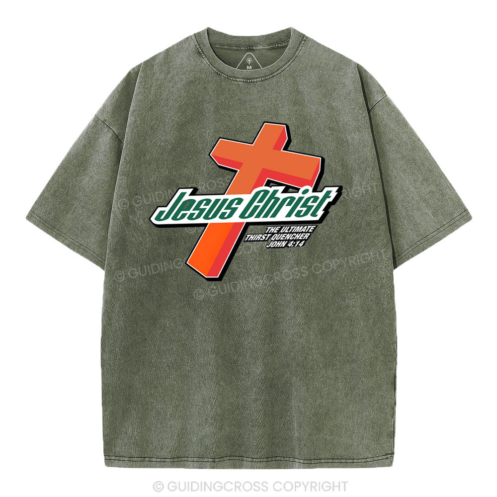 Jesus Christ Christian Washed T-Shirt