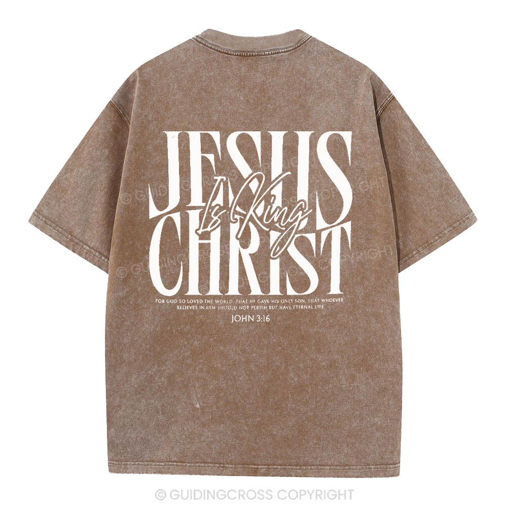 Jesus Christ Christian Washed T-Shirt