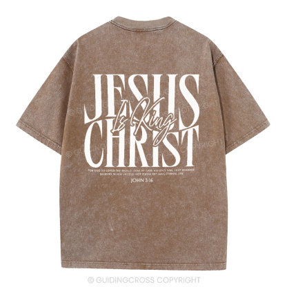 Jesus Christ Christian Washed T-Shirt