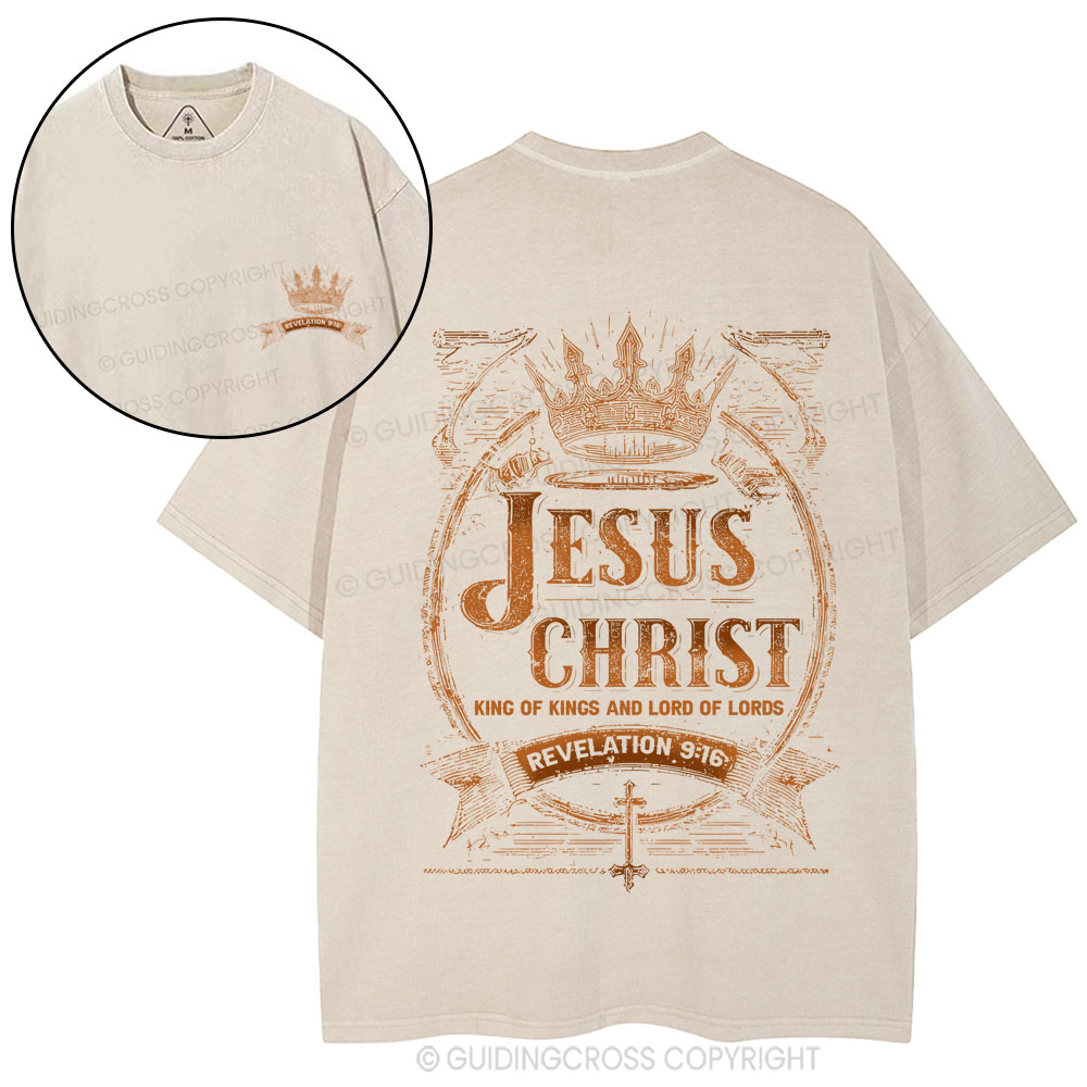 Jesus Christ Christian Washed T-Shirt