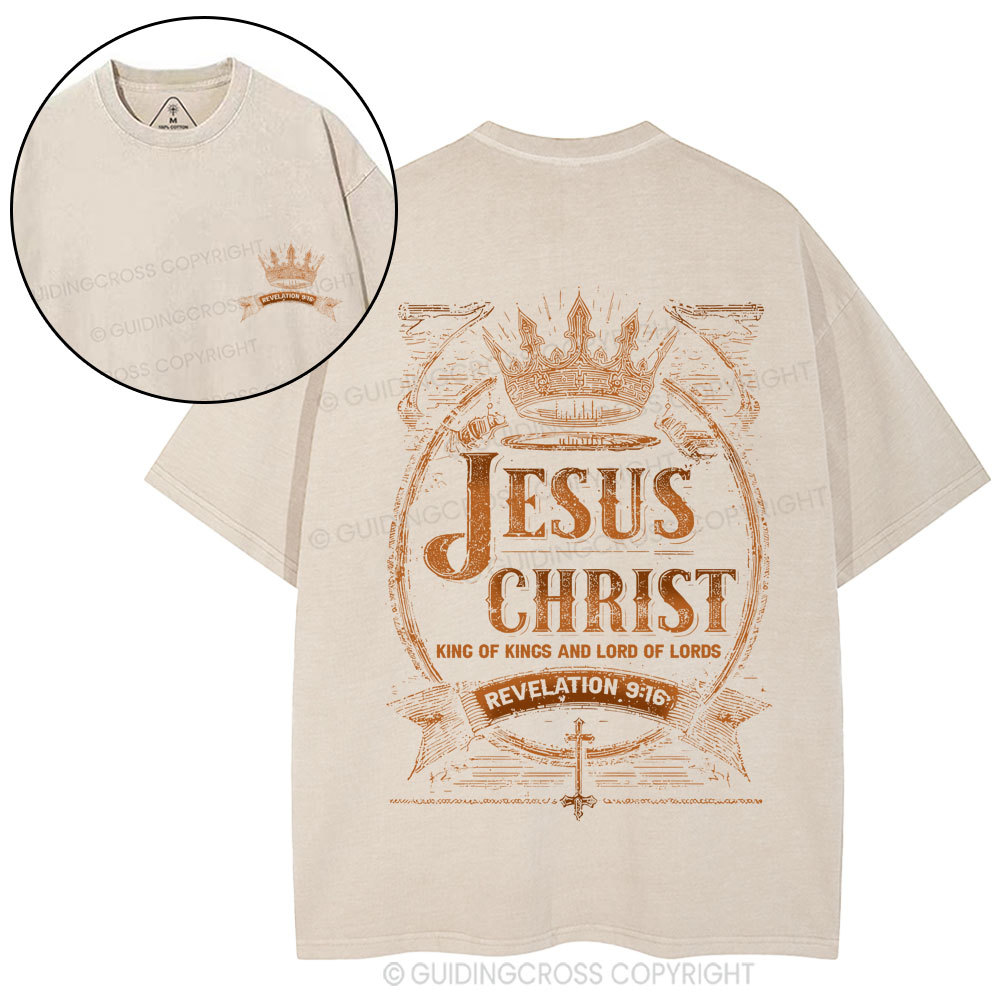 Jesus Christ Christian Washed T-Shirt