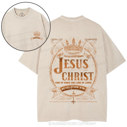 Jesus Christ Christian Washed T-Shirt