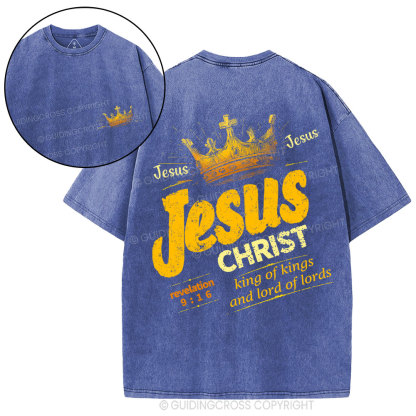 Jesus Christ Christian Washed T-Shirt