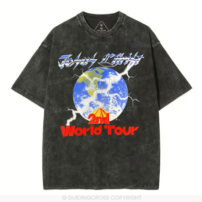 Jesus Christ Christian Washed T-Shirt