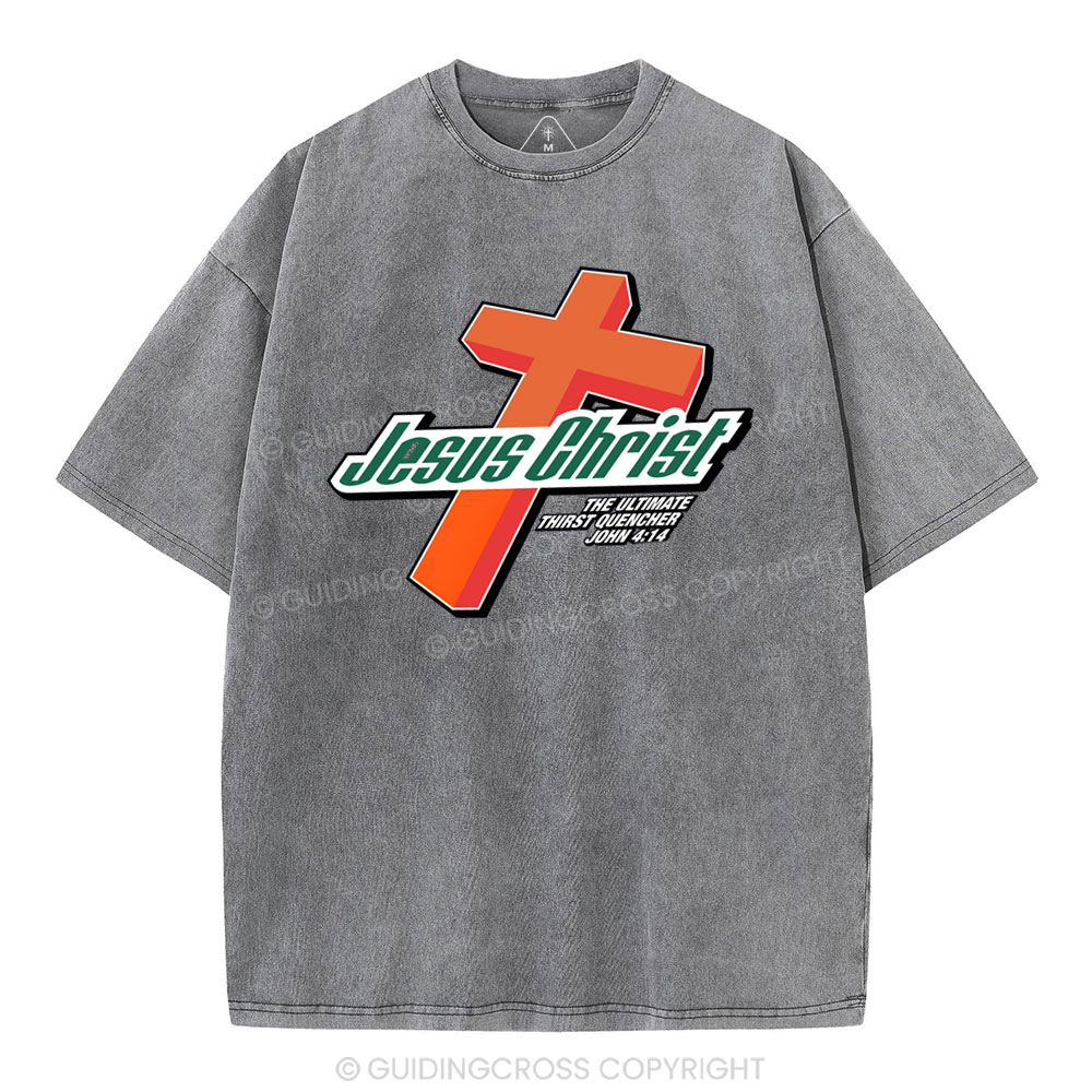 Jesus Christ Cross Christian Washed T-Shirt Sale - GuidingCross