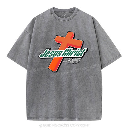 Jesus Christ Christian Washed T-Shirt