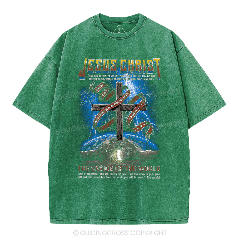 Jesus Christ Christian Washed T-Shirt