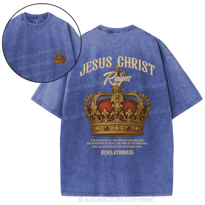 Jesus Christ Christian Washed T-Shirt