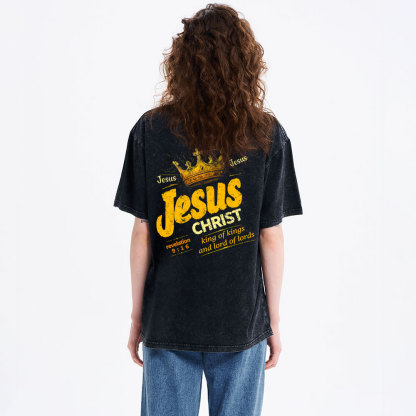 Jesus Christ Christian Washed T-Shirt