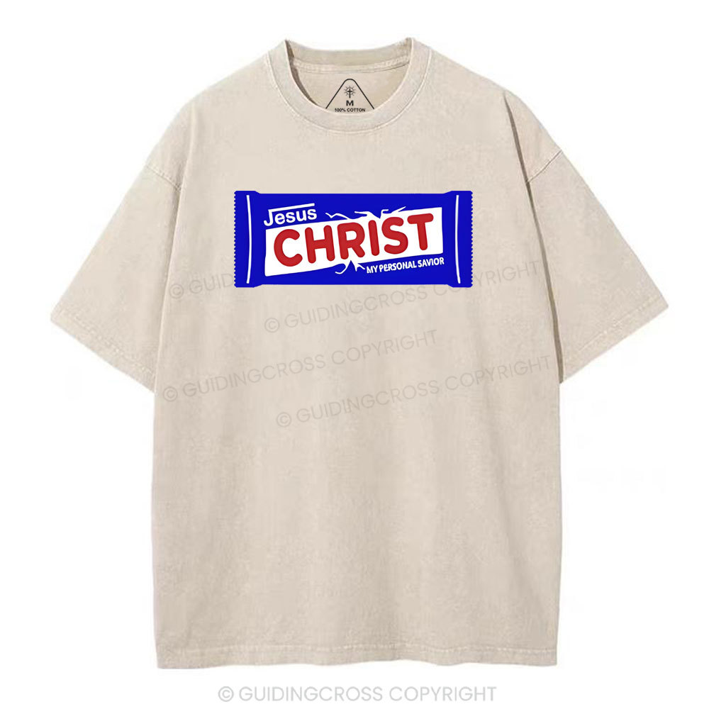 Jesus Christ Christian Washed T-Shirt