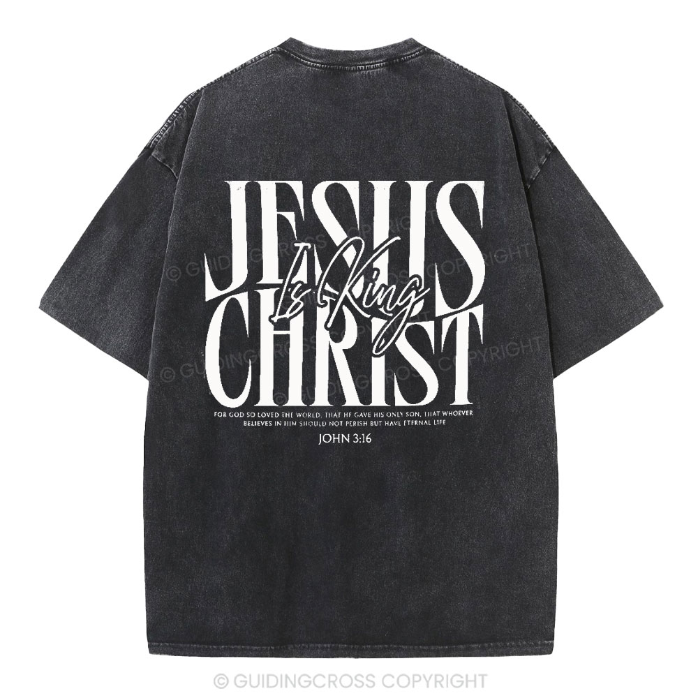 Jesus Christ Christian Washed T-Shirt