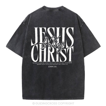Jesus Christ Christian Washed T-Shirt