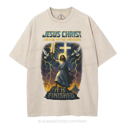 Jesus Christ Christian Washed T-Shirt