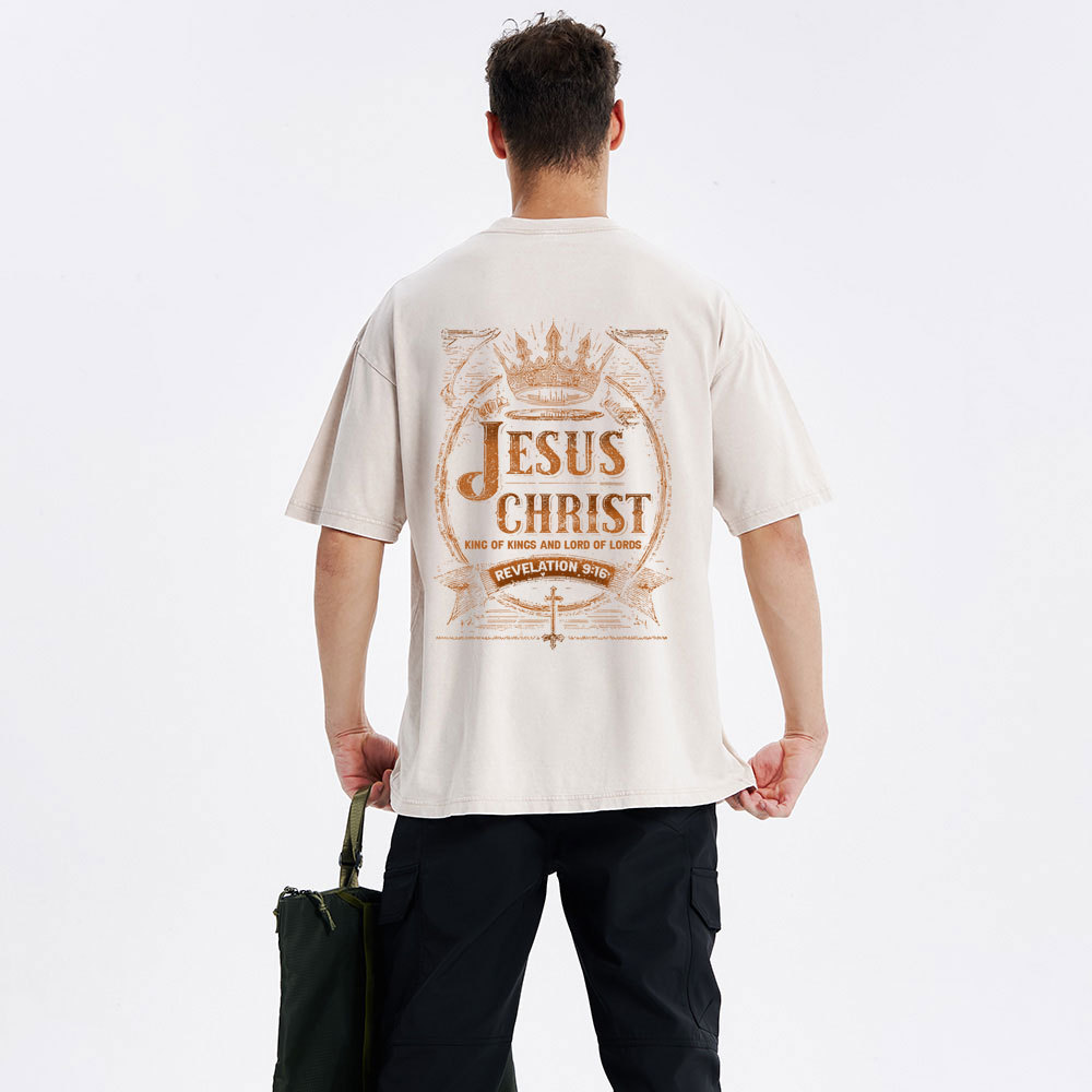 Jesus Christ Christian Washed T-Shirt