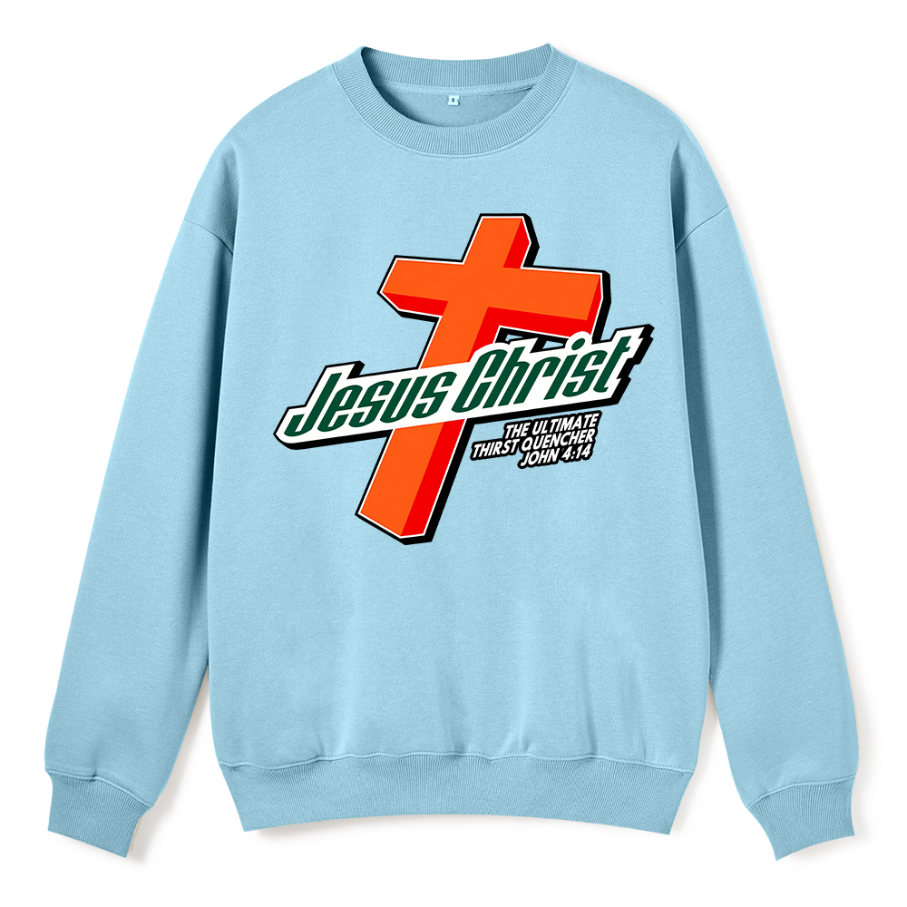 Jesus Christ Cross ChristianFleece Sweatshirt