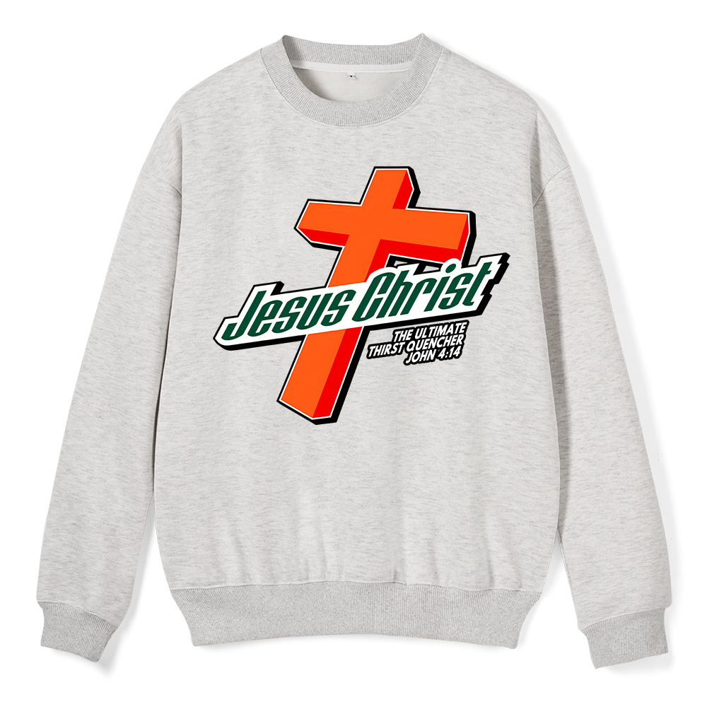 Jesus Christ Cross ChristianFleece Sweatshirt