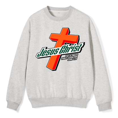 Jesus Christ Cross ChristianFleece Sweatshirt